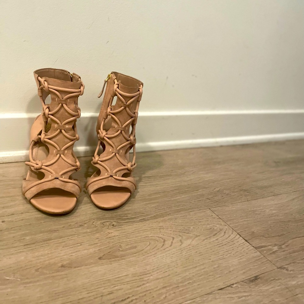 Light Pink BCBG suede sandals
